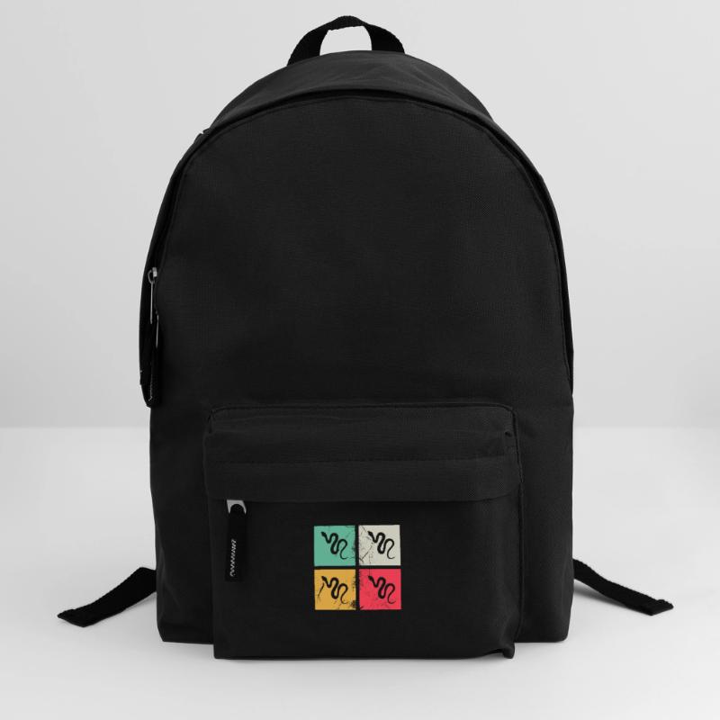Snake Retro Reptile Python Gift idea Rucksack