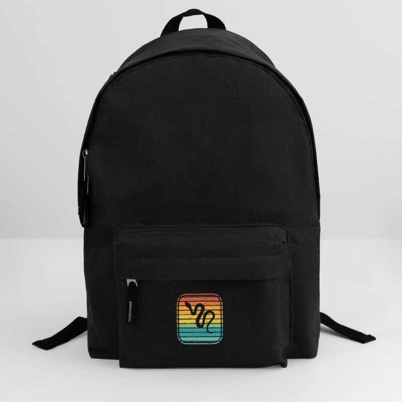Snake Retro Reptile Python Gift idea Backpack