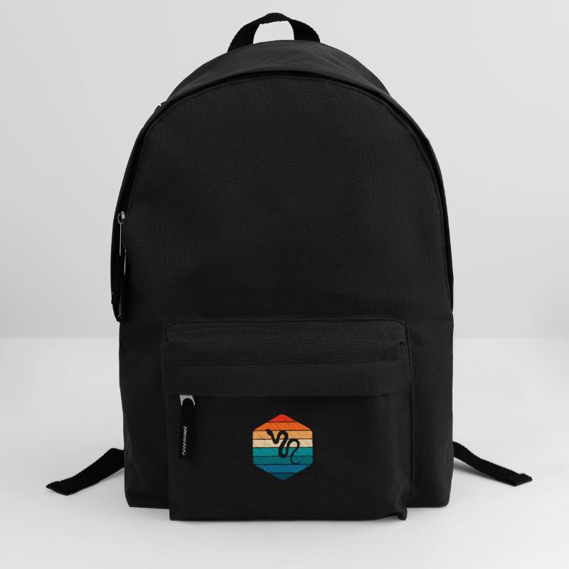 Snake Retro Reptile Python Idée cadeau Sac à dos