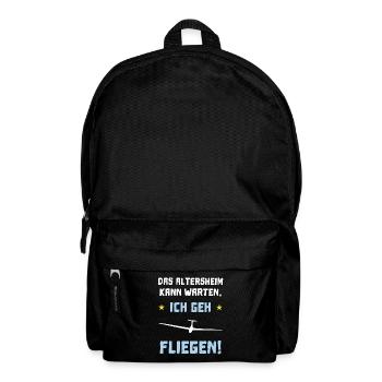 das altersheim kann warten - Rucksack - Schwarz - Vorne
