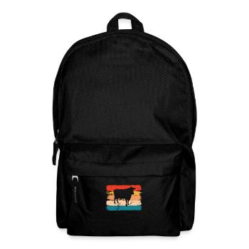 Kuh Retro Muh Landwirt Milch Bauernhof Geschenk - Rucksack - Schwarz - Vorne