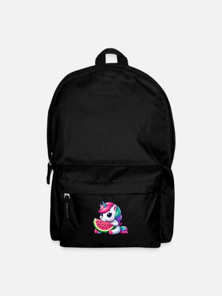 Süßes Einhorn Fruchtig Wassermelone - Rucksack - Schwarz
