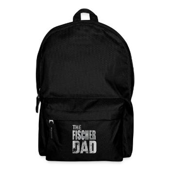 Fischer Dad Vater Familie Geschenkidee - Rucksack - Schwarz - Vorne