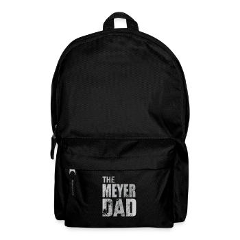 Meyer Vater Papa Geschenkidee Vatertag - Rucksack - Schwarz - Vorne