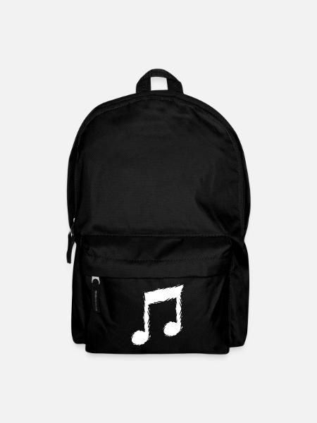 Music note music design singer - Backpack - black
