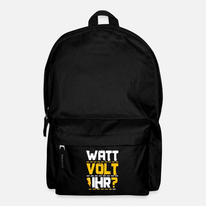 Watt volt ihr? Spruch Geschenkidee Elektrizität - Rucksack - Schwarz