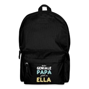 Dieser Geniale Papa Gehört Zu Ella - Rucksack - Schwarz - Vorne