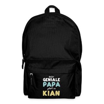 Dieser Geniale Papa Gehört Zu Kian - Rucksack - Schwarz - Vorne