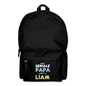 Dieser Geniale Papa Gehört Zu Liam - Rucksack - Schwarz - Vorne