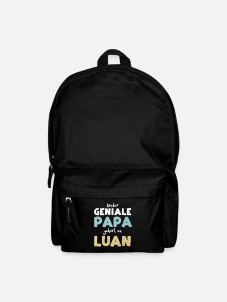 Dieser Geniale Papa Gehört Zu Luan - Rucksack - Schwarz