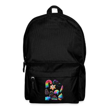 ASSORTIMENT DE GÂTEAUX ET CONFISERIES - Sac à dos - noir - Devant