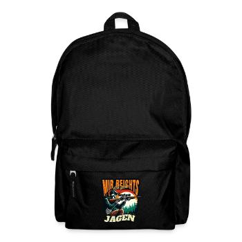 MIR REICHTS ICH GEH JAGEN - Rucksack - Schwarz - Vorne