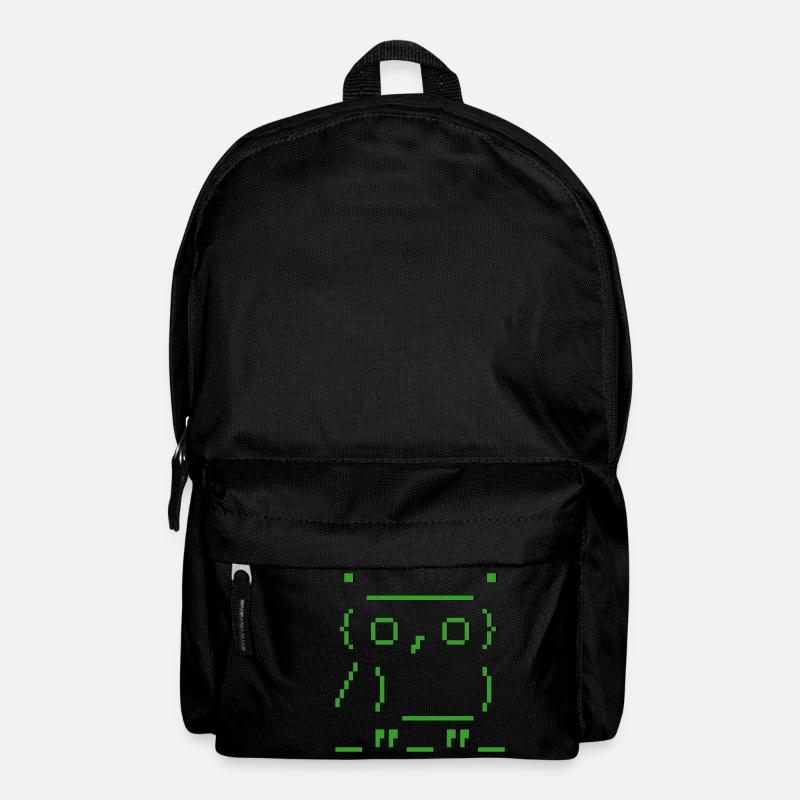 ASCII-art: owl - Eule - Rucksack - Schwarz