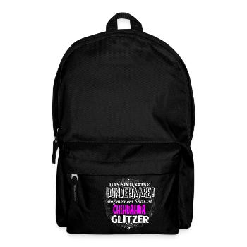 CHIHUAHUA - Glitzer - Rucksack - Schwarz - Vorne