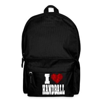 j'aime l'amour exigeant handball cœur aimant - Sac à dos - noir - Devant