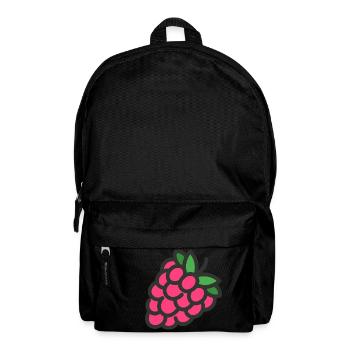 fruit framboise framboise fruits14 végétarien veggie - Sac à dos - noir - Devant
