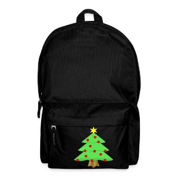 christmas winter reindeer santa claus ugly chr - Backpack - black - Front