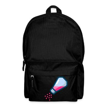 pepper salt pfeffer salz shaker streuer2 - Rucksack - Schwarz - Vorne