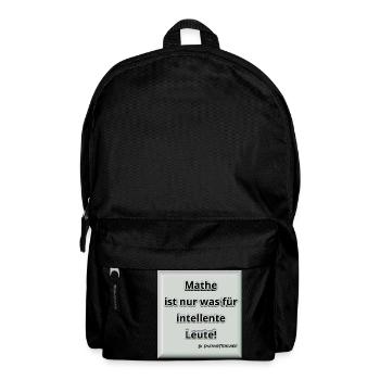 Mathe! Intelligent. Geschenk / Geschenkidee - Rucksack - Schwarz - Vorne