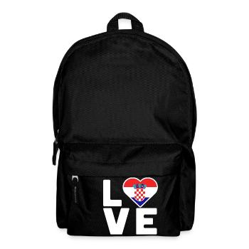 Kroatien Fussball Weltmeisterschaft Liebe WM - Rucksack - Schwarz - Vorne