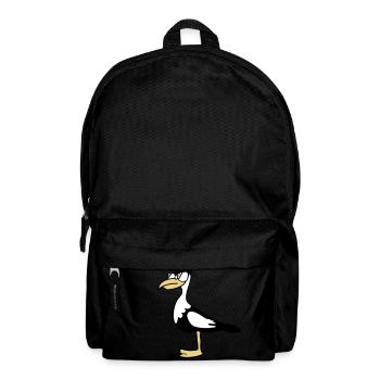 Hipster Möve coole Tier Designs - Rucksack - Schwarz - Vorne