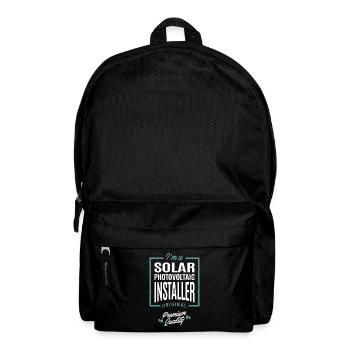 Solar Photovoltaic Installer - Backpack - black - Front