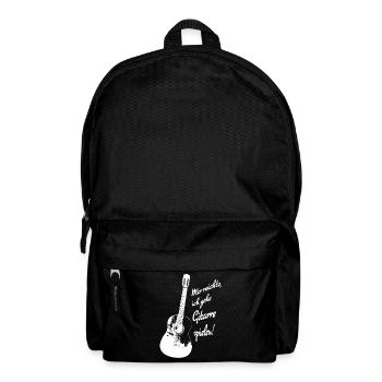 Mir reichts, ich gehe Gitarre spielen! - Rucksack - Schwarz - Vorne