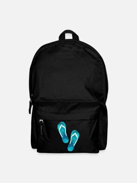 Badelatschen Flip Flops Yoga Sommer Strand Urlaub - Rucksack - Schwarz