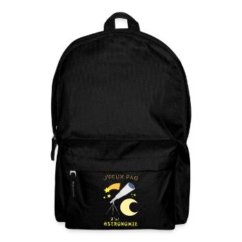 Ich kann keine Astronomie haben - Rucksack - Schwarz - Vorne