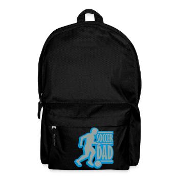 Logo du papa de soccer gagnant - Sac à dos - noir - Devant