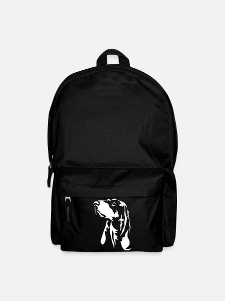Berner Laufhund Kopf "Black Edition" - Rucksack - Schwarz
