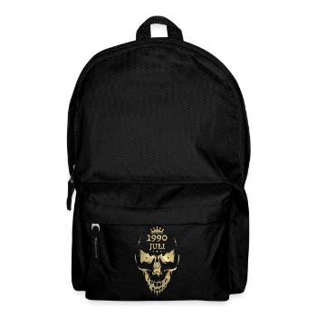 Juli 1990 Totenkopf Gold - Rucksack - Schwarz - Vorne