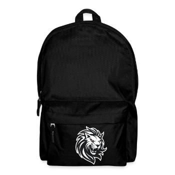 Lion's head in black and white - Backpack - black - Front