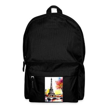 Eiffelturm im Herbst Aquarell - Rucksack - Schwarz - Vorne