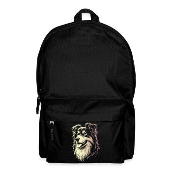 Australian Shepherd Traits 2 Gradient - Backpack - black - Front