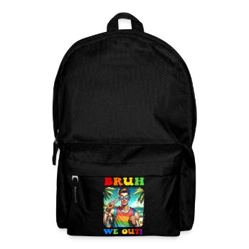 Pride Gay CSD Love LGBTQ Farben des Regenbogens - Rucksack - Schwarz - Vorne