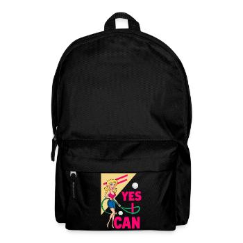 Golfball und Gartenschlauch saugen - Rucksack - Schwarz - Vorne