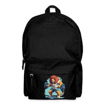 Lion body builder no pain no gain - Sac à dos - noir - Devant