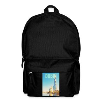 Dubai Skyline – Wüstenmetropole - Rucksack - Schwarz - Vorne