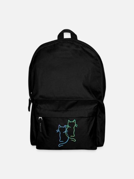 Katzen Katze Kätzchen - Rucksack - Schwarz