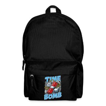 Time Bomb – Explosives Streetwear-Design - Rucksack - Schwarz - Vorne