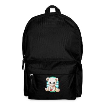 années 80 années 90 Teddy Retro Teddy Bear Ours Ours Enfants - Sac à dos - noir - Devant