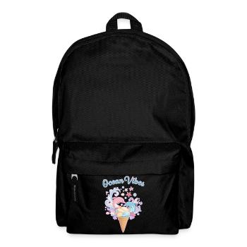 Eiscreme & Delfine Design 🍦🐬🐬 - Rucksack - Schwarz - Vorne