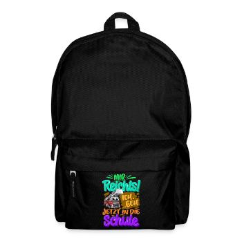 Einschulung Feuerwehr - Rucksack - Schwarz - Vorne