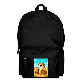 Inland Taipan – deadliest snake in Australian dese - Backpack - black - Front