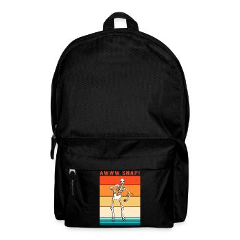 Arm Fracture Halloween Skeleton Bone Bone Fracture - Backpack - black - Front
