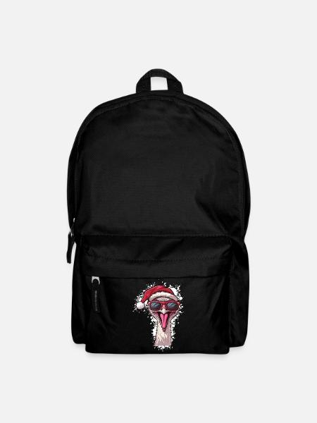 Strauß Weihnachten Lustig - Rucksack - Schwarz