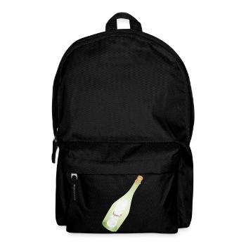 Romantic Vintage Message in a Bottle with Old Message - Backpack - black - Front