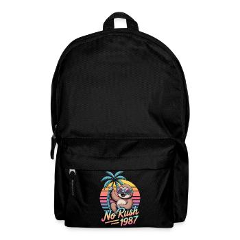No Rush 1987 Faultier Retro Sunset - Rucksack - Schwarz - Vorne