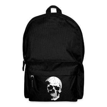 Graphismes à fort contraste de crâne - Sac à dos - noir - Devant